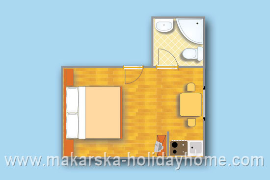 apartment jovica makarska tkocrt